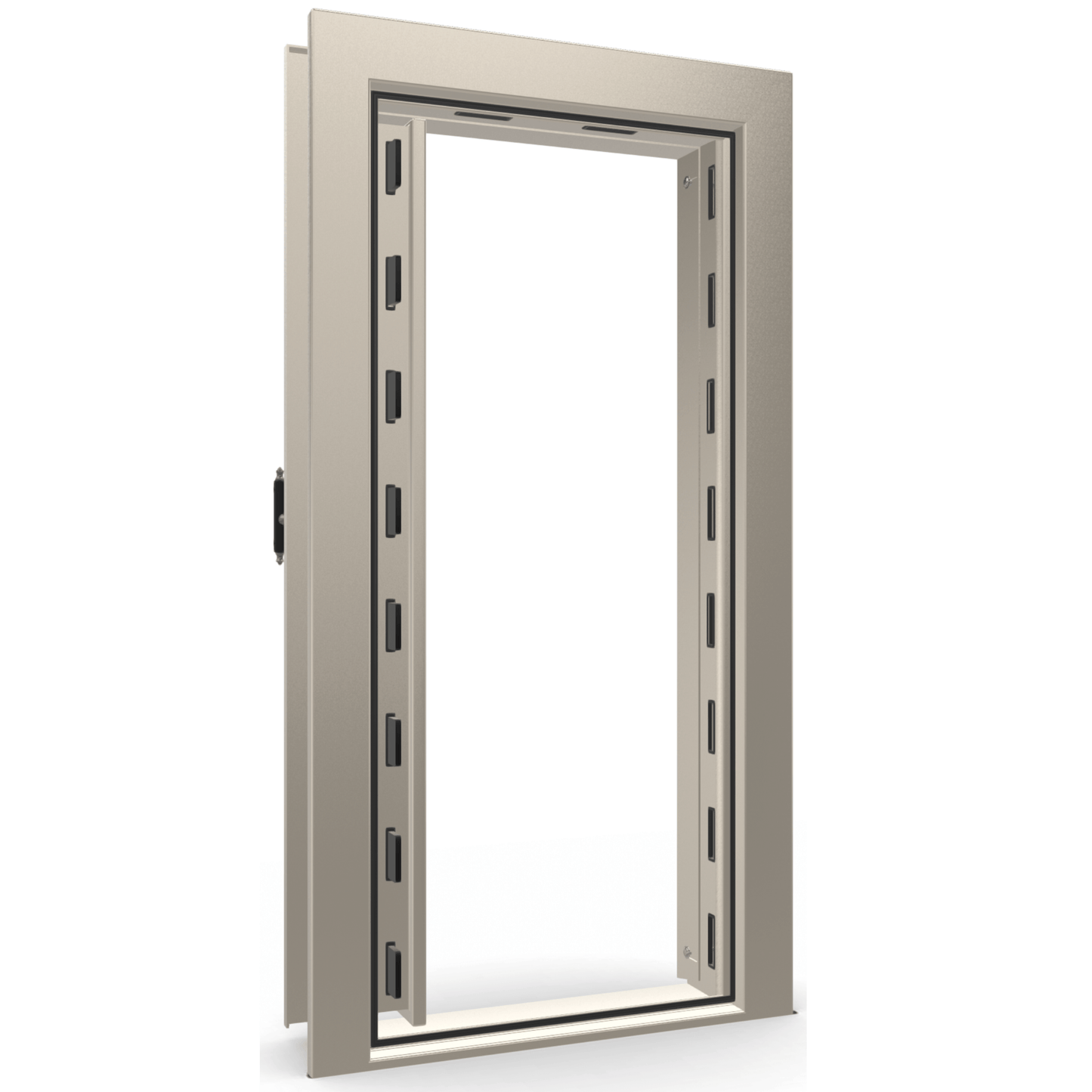Vault Door Series | In-Swing | Left Hinge | Champagne Gloss | Electronic Lock - open