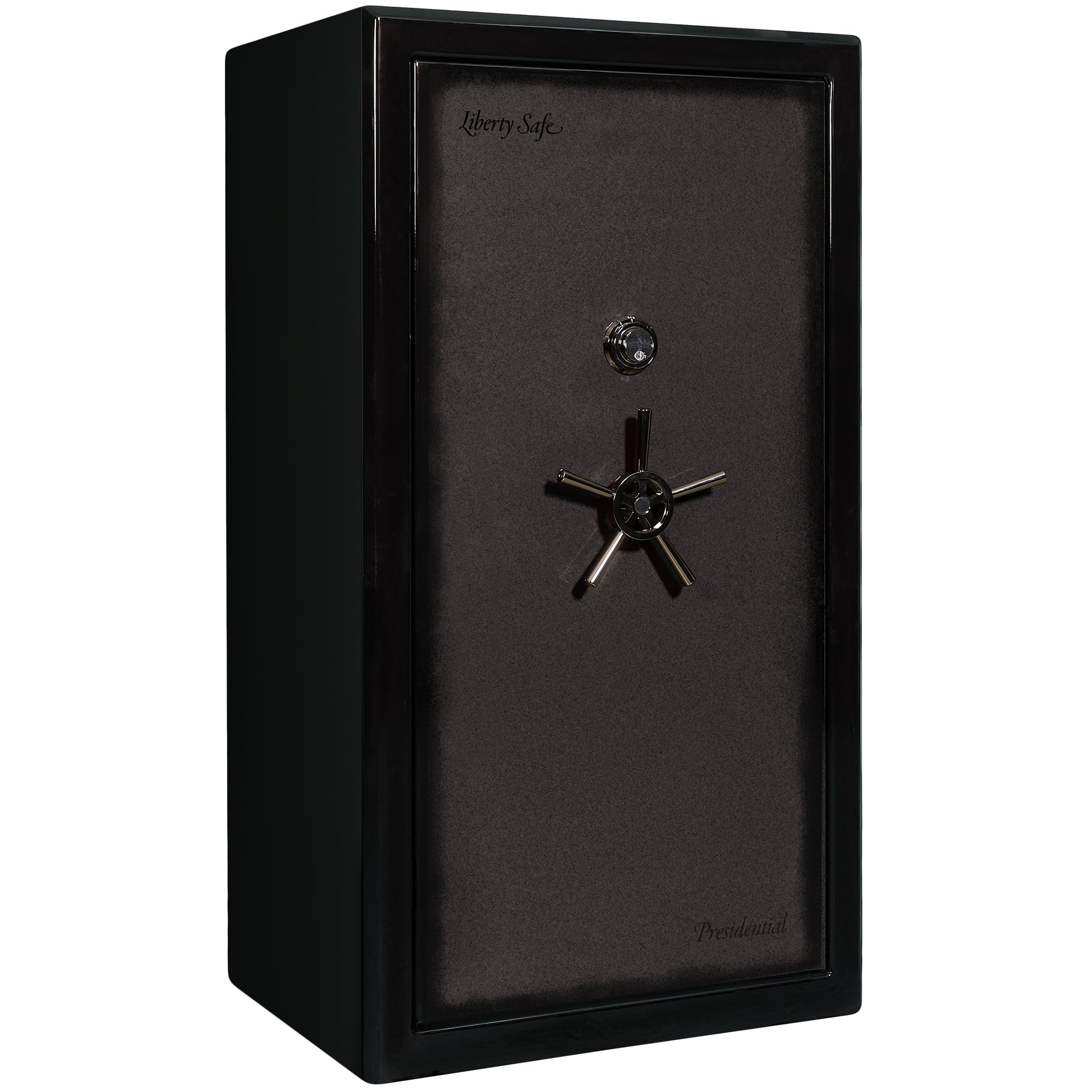 Presidential Series | Level 10 Security | 2.5 Hours Fire Protection | 40 | Dimensions: 66”(H) x 36”(W) x 27.75"(D*) | Gray Charcoal Gloss | Mechanical Lock - Closed