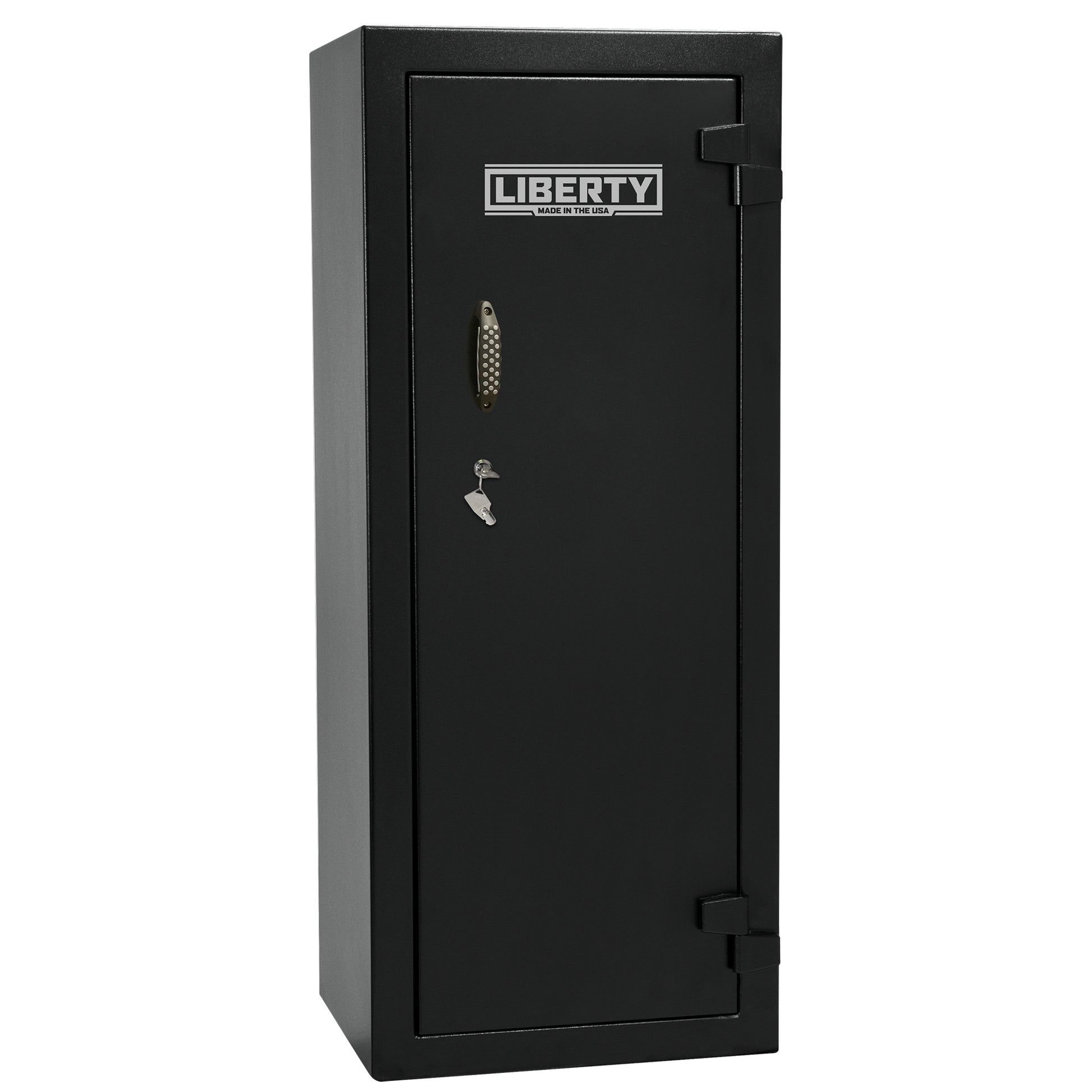 Ammo Cabinet 13 |  Dimensions: 59”(H) x 24”(W) x 16”(D) | 2 (Expandable to 4) Long Guns | Black - closed