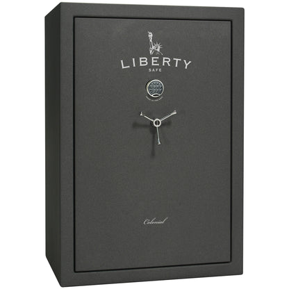 Colonial 35 | Pro Flex Interior | Level 4 Security | 75 Minute Fire Protection | Dimensions: 60.5"(H) x 42"(W) x 22"(D) | Up to 45 Long Guns | Granite Textured | Electronic Lock – Closed