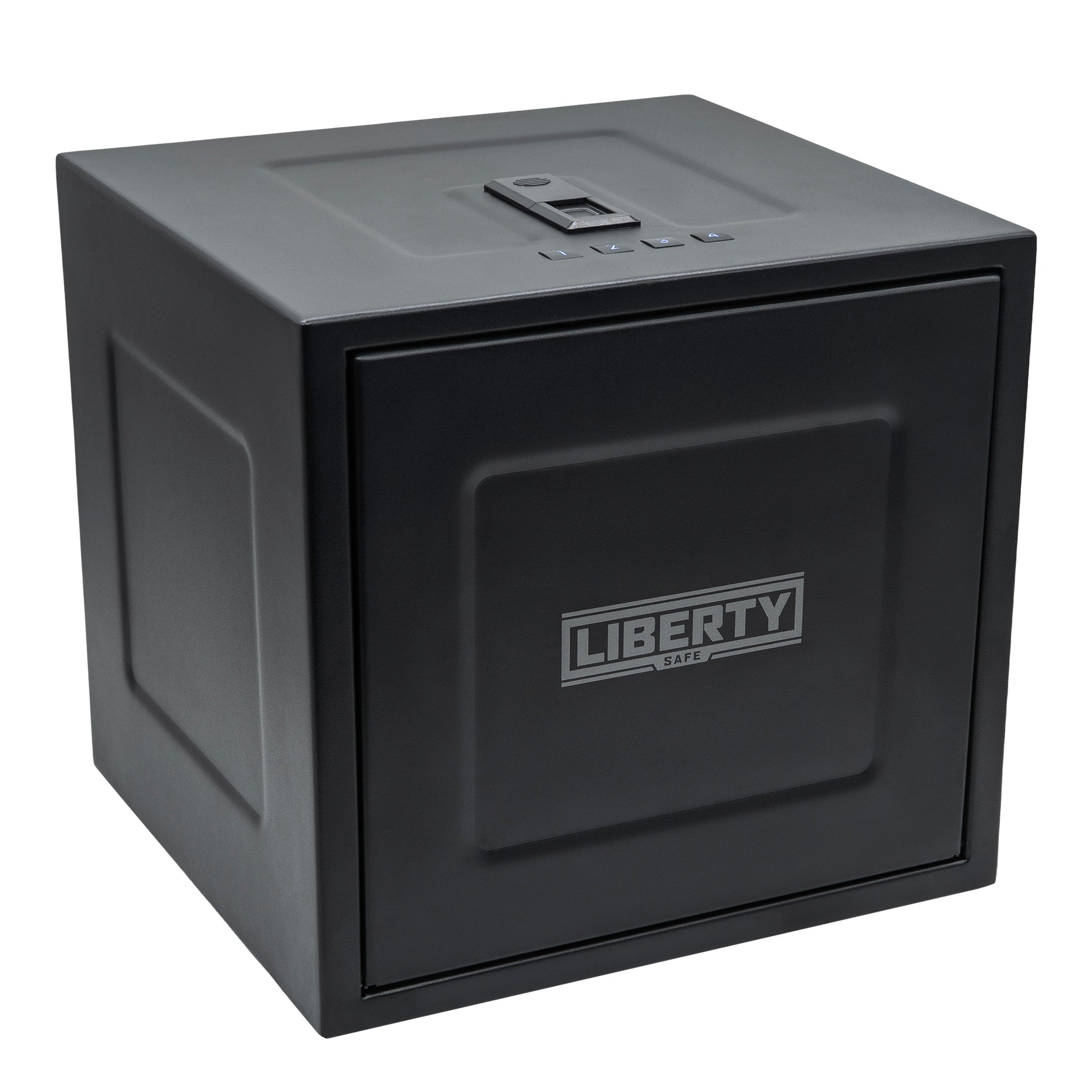 HDV-350X | Biometric Handgun Vault | 13”(D) X 14”(W) X 13”(H) Exterior Dimensions | Black - Closed