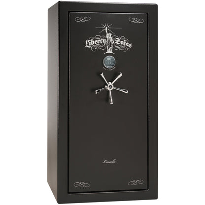 Lincoln Series | Level 7 Security | 2 Hour Fire Protection | 25 | Dimensions: 60.5”(H) x 30”(W) x 24”(D*) | Textured Black | Electronic Lock - Closed