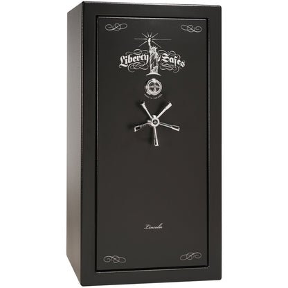 Lincoln Series | Level 7 Security | 2 Hour Fire Protection | 25 | Dimensions: 60.5”(H) x 30”(W) x 24”(D*) | Textured Black | Mechanical Lock - Closed