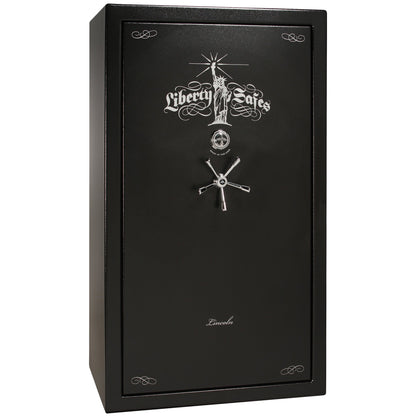 Lincoln Series | Level 7 Security | 2 Hour Fire Protection | 50 | Dimensions: 72.5”(H) x 42”(W) x 27.5”(D*) | Textured Black | Mechanical Lock - Closed
