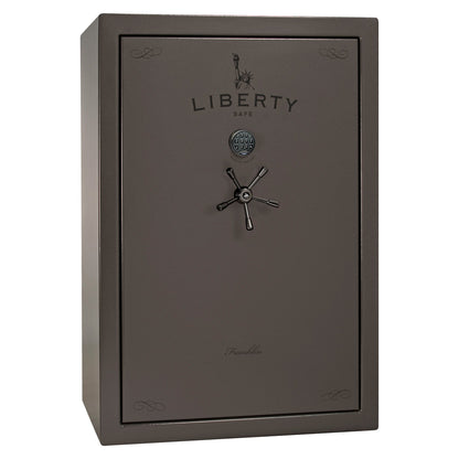 Franklin 45 | Pro Flex Interior | Level 5 Security | 110 Minute Fire Protection | Dimensions: 60.5"(H) x 42"(W) x 27.5"(D) | Up to 60 Long Guns | Gray Marble | Electronic Lock - Closed