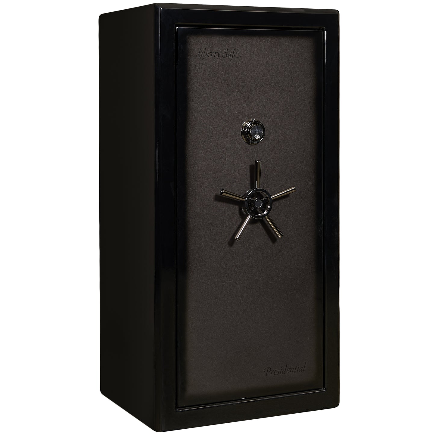 Presidential Series | Level 10 Security | 2.5 Hours Fire Protection | 25 | Dimensions: 60"(H) x 30"(W) x 24.75"(D*) | Gray Charcoal Gloss | Mechanical Lock - Closed