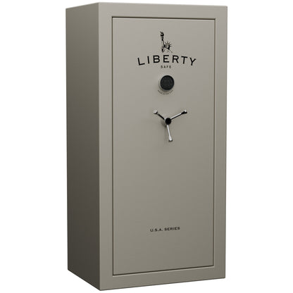 USA Series | Level 3 Security | 60 Minute Fire Rating | 30 | Dimensions: 60.5"(H) x 30"(W) x 22"(D) | Canvas Beige Textured Limited Edition Safe Colors | Electronic Lock - Closed Door