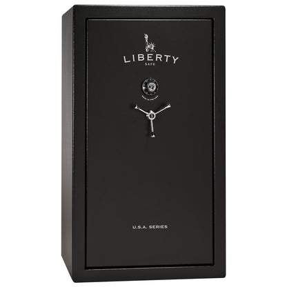 USA Series | Level 3 Security | 60 Minute Fire Rating | 36 | Dimensions: 60.5"(H) x 36"(W) x 22"(D) | Black Textured | Mechanical Lock - Closed Door