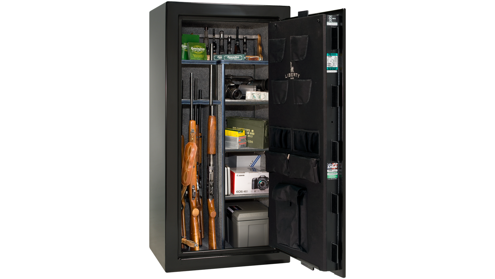 Colonial 23 Black Gloss - Open Interior