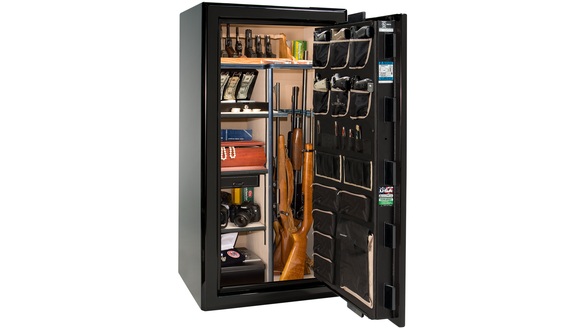 Presidential 25 Black Gloss - Open Interior