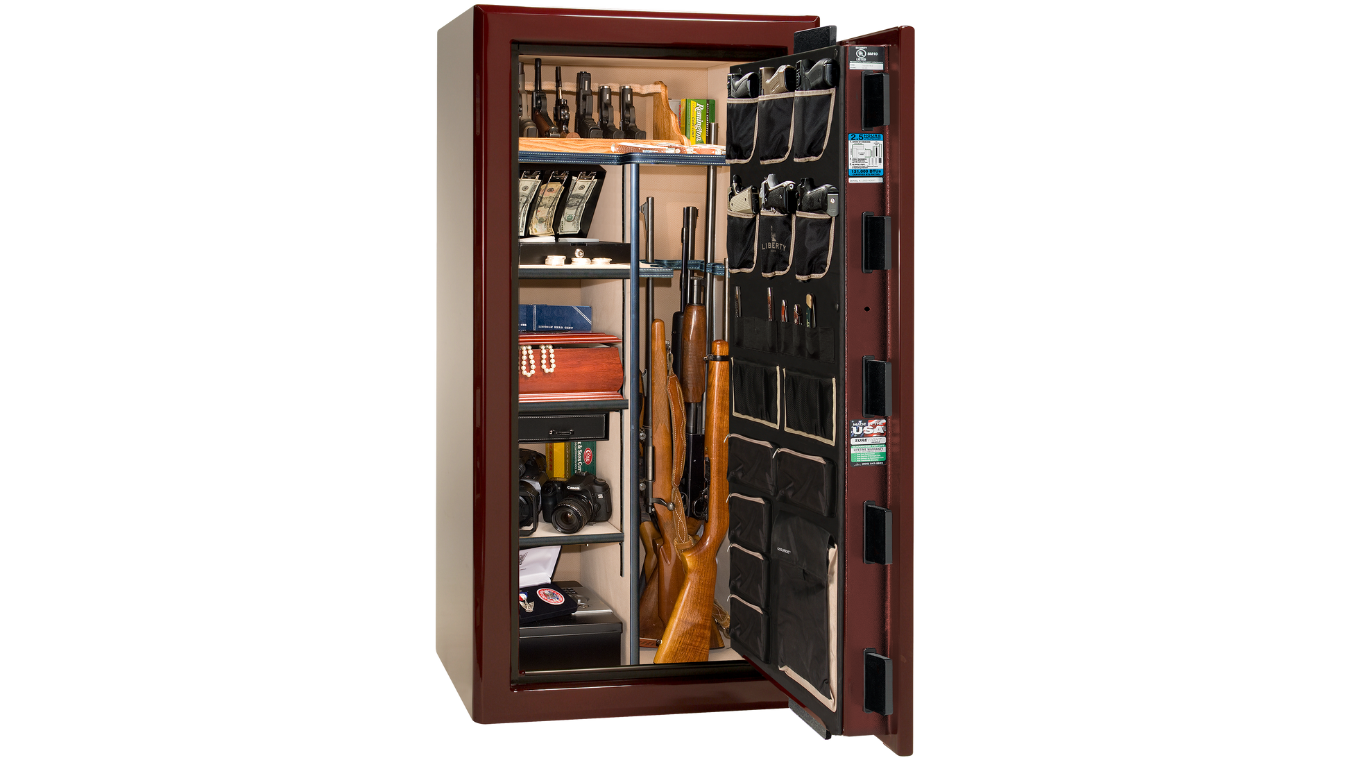 Presidential 25 Burgundy Gloss - Open Interior