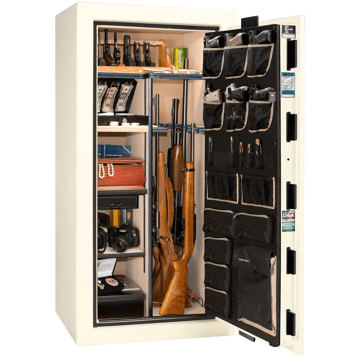 Lincoln Series | Level 5 Security | 110 Minute Fire Protection | 40 | Dimensions: 66.5&quot;(H) x 36&quot;(W) x 32&quot;(D) | Bronze Textured | Electronic Lock
