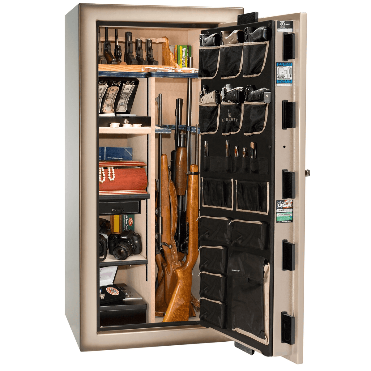 Magnum Series | Level 8 Security | 2.5 Hours Fire Protection | 40 | Dimensions: 66.5&quot;(H) x 36&quot;(W) x 32&quot;(D) | Black Gloss | Electronic Lock