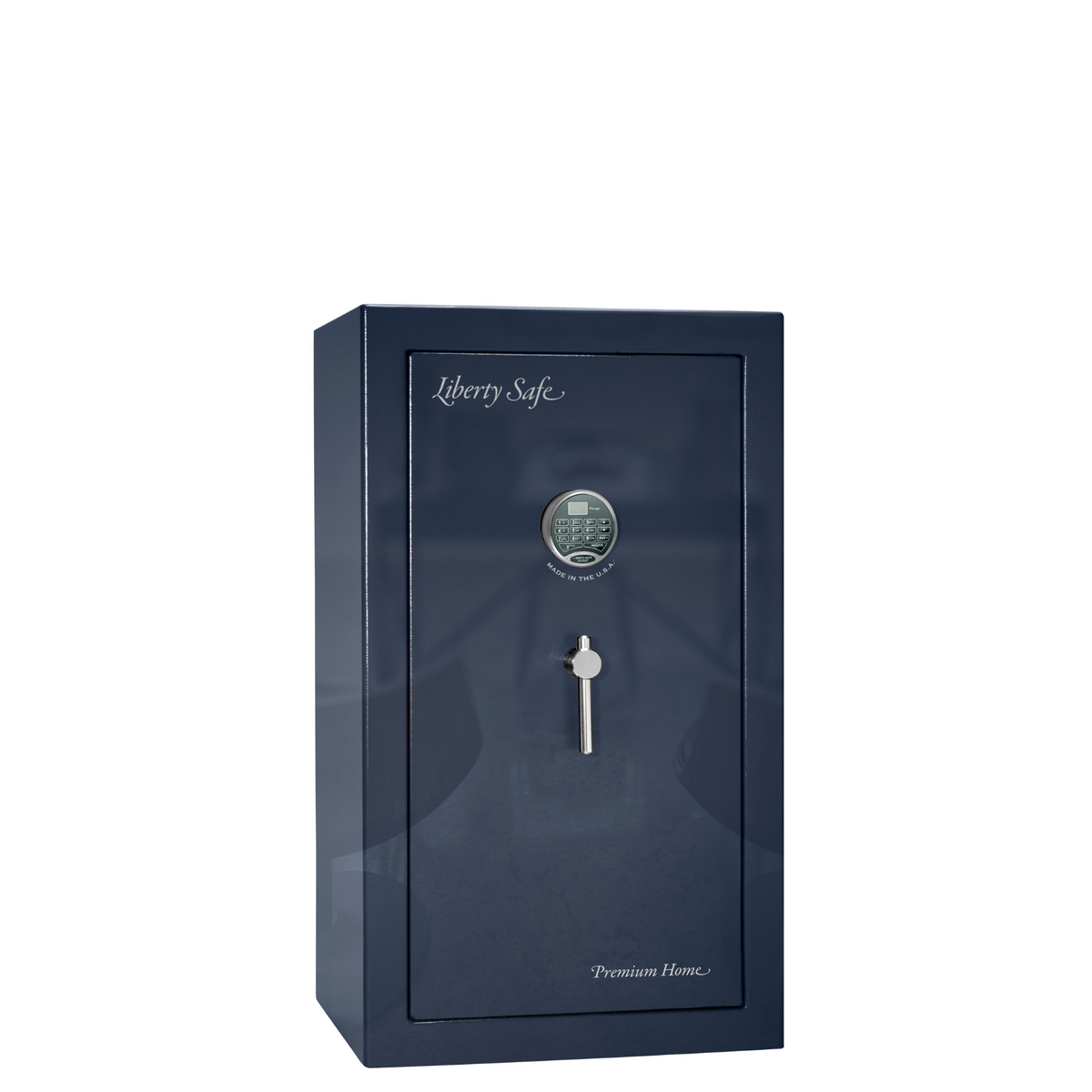 Premium Home Series | Level 7 Security | 2 Hour Fire Protection | 12 | Dimensions: 41.75&quot;(H) x 24.5&quot;(W) x 19&quot;(D) | Blue Gloss - Closed Door